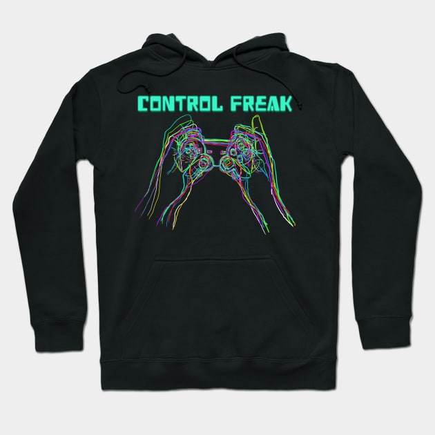 Control Freak Hoodie by Joselo Rocha Art